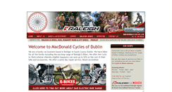 Desktop Screenshot of macdonaldcycles.ie