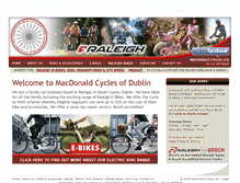 Tablet Screenshot of macdonaldcycles.ie